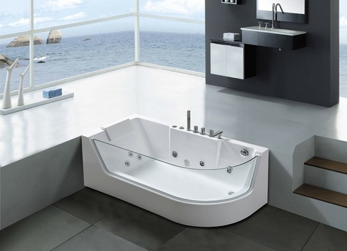 Baignoire balneo verre - baignoire, +